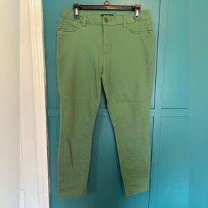 D. Jeans Sage Green Skinny Jeans Size 12